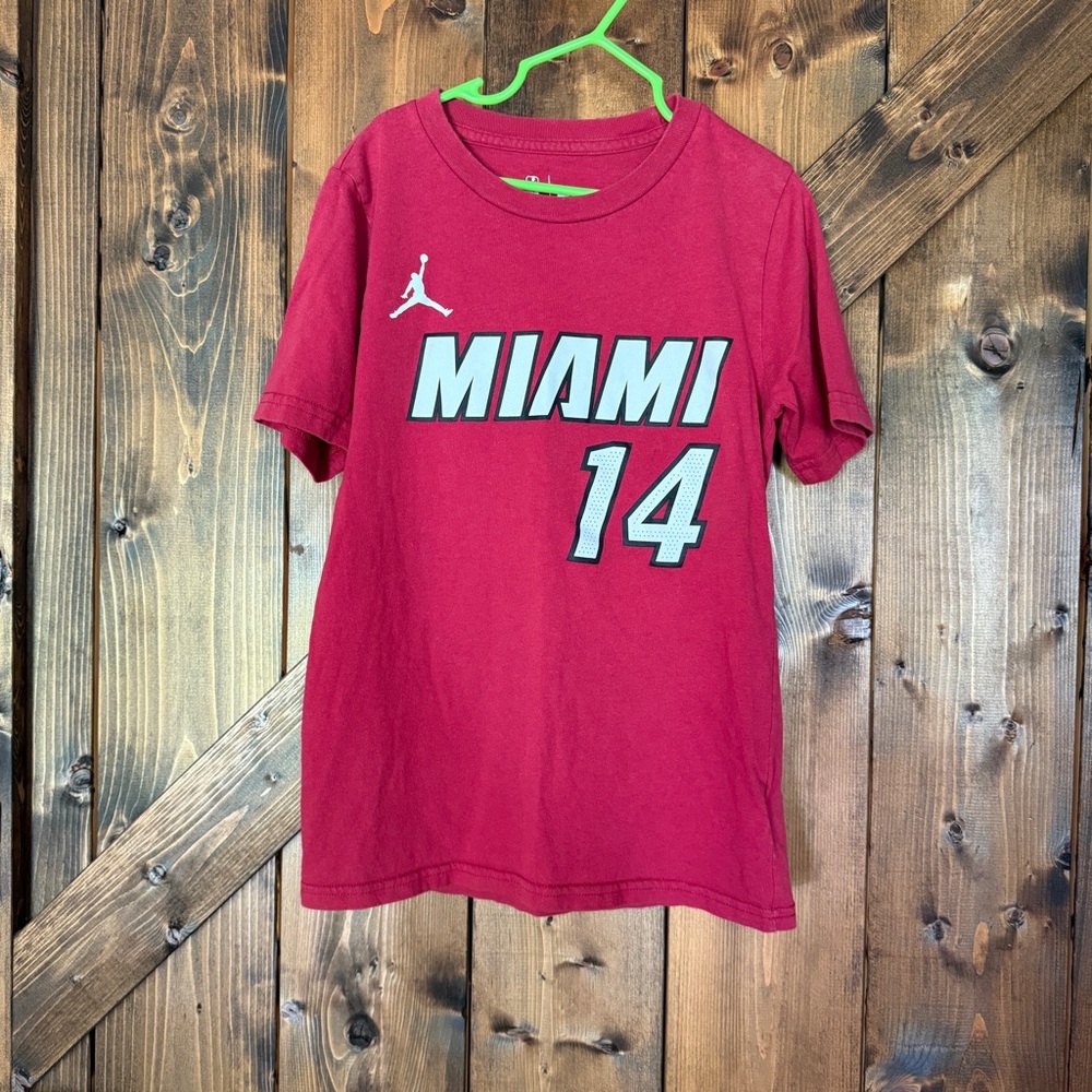 Miami Heat Tyler Herro 14 Nike Tee Size Youth Small NBA Red and White